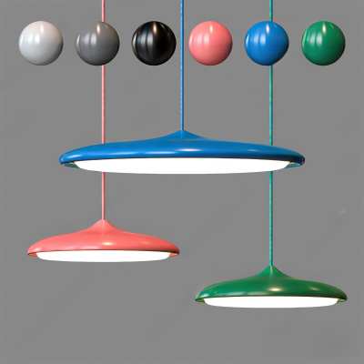 现代吊灯组合3D模型下载